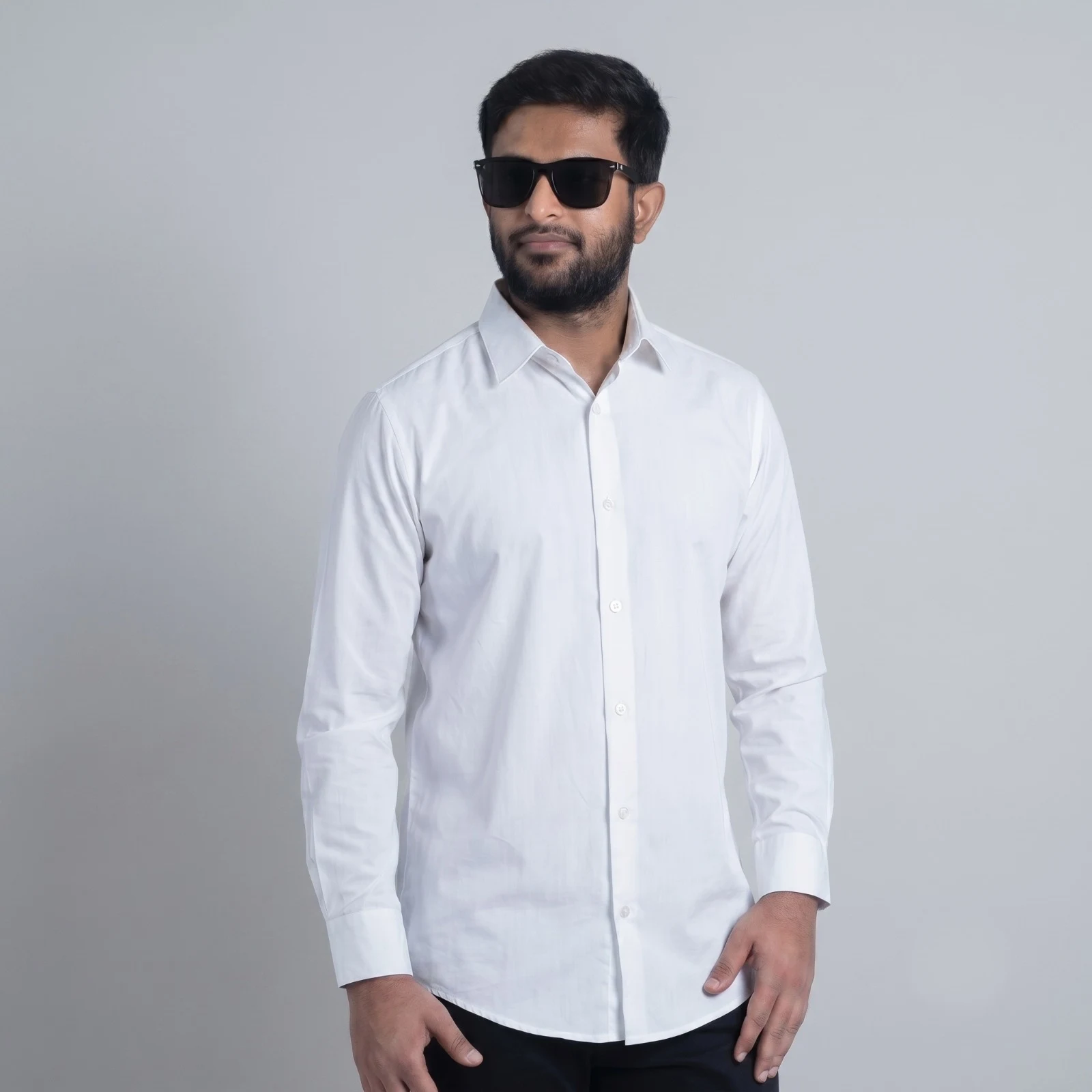 Greige Linen Textured Shirt